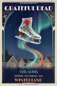 Grateful Dead, December 11, 1972. Concept, not final.